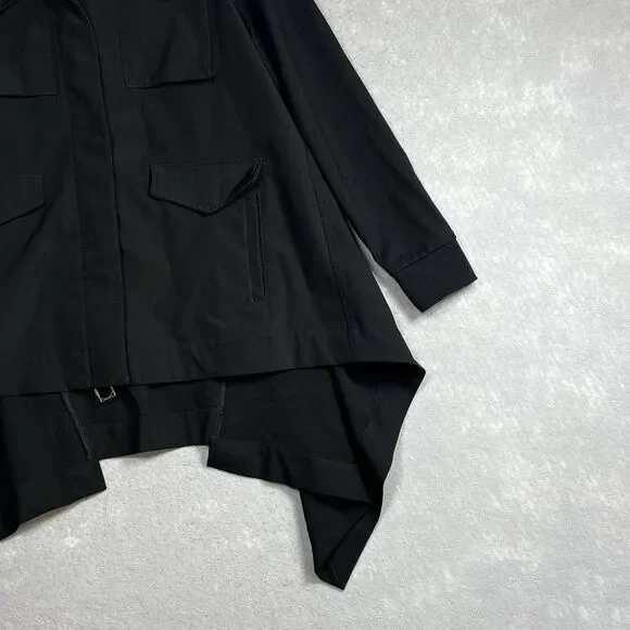 Anatomie Jacket Women’s Size Medium Black Jacket Hooded Pockets Long Sleeve - Picture 4 of 12